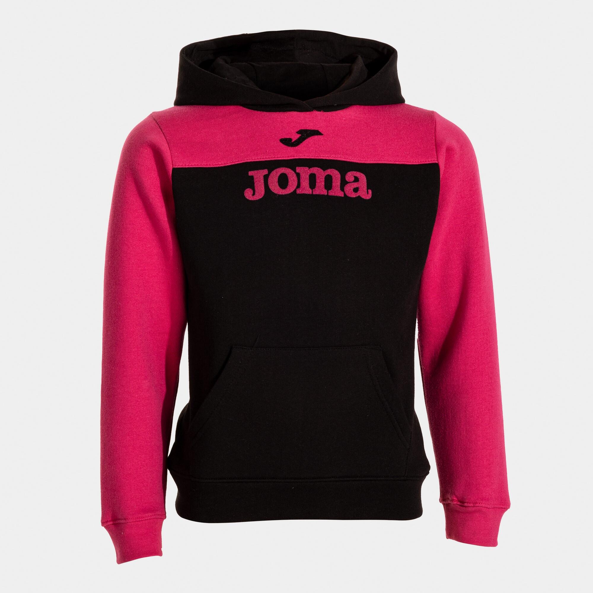 Joma - Sweat À Capuche Enfants Joma Park Noir - Pull - Noir|rose - 8 À 10 Ans - Decathlon