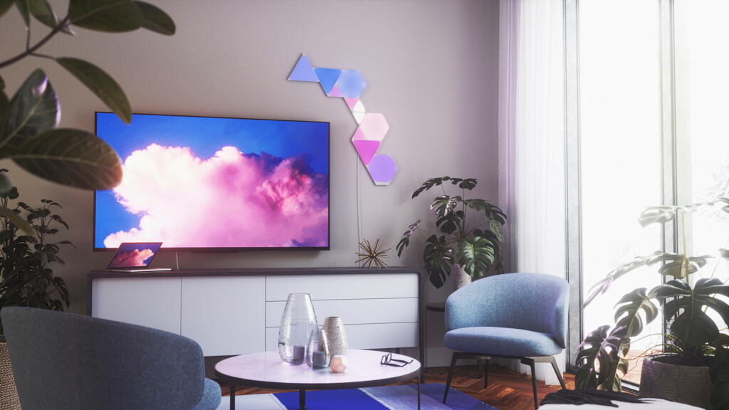 accesorio para reloj - shapes hexagons - pack de 3 hexágonos LED adicionales 5/6