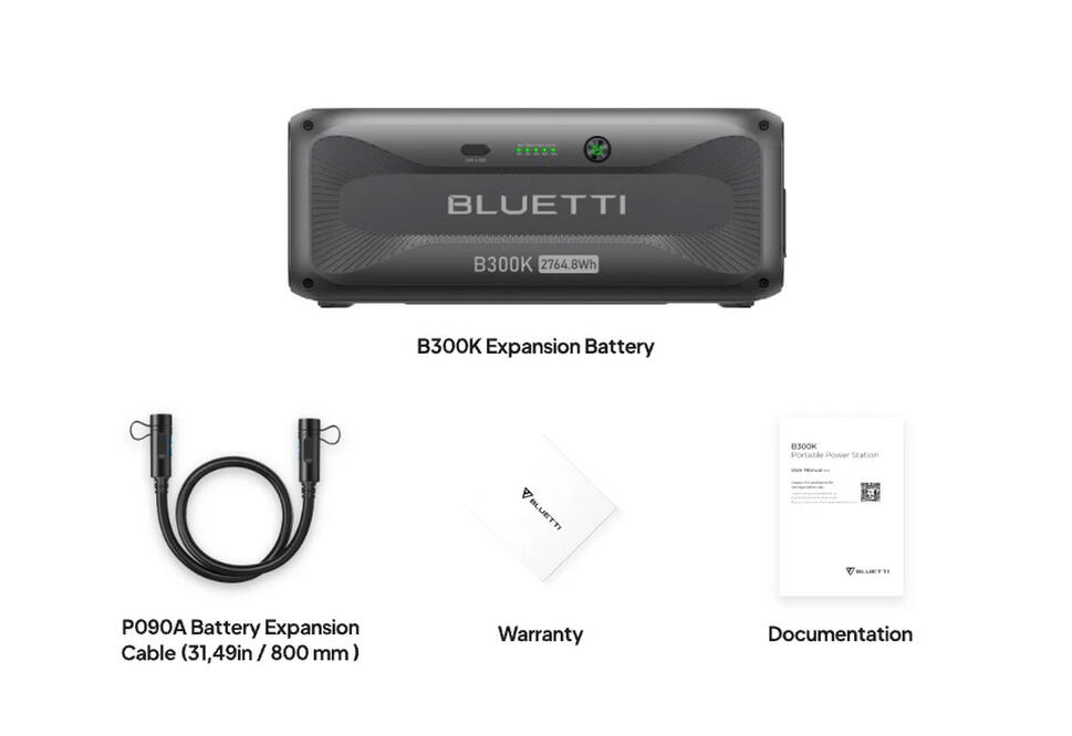Akumulator BLUETTI B300K, 2764,8 Wh, kompatybilny z AC300/AC500/AC200PL