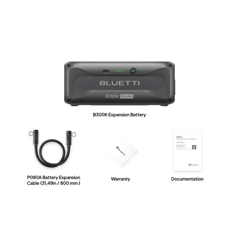 Baterie de extindere BLUETTI B300K, 2764,8 Wh, pentru AC500