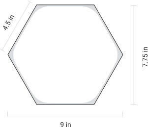accesorio para reloj - shapes hexagons - pack de 3 hexágonos LED adicionales 2/6