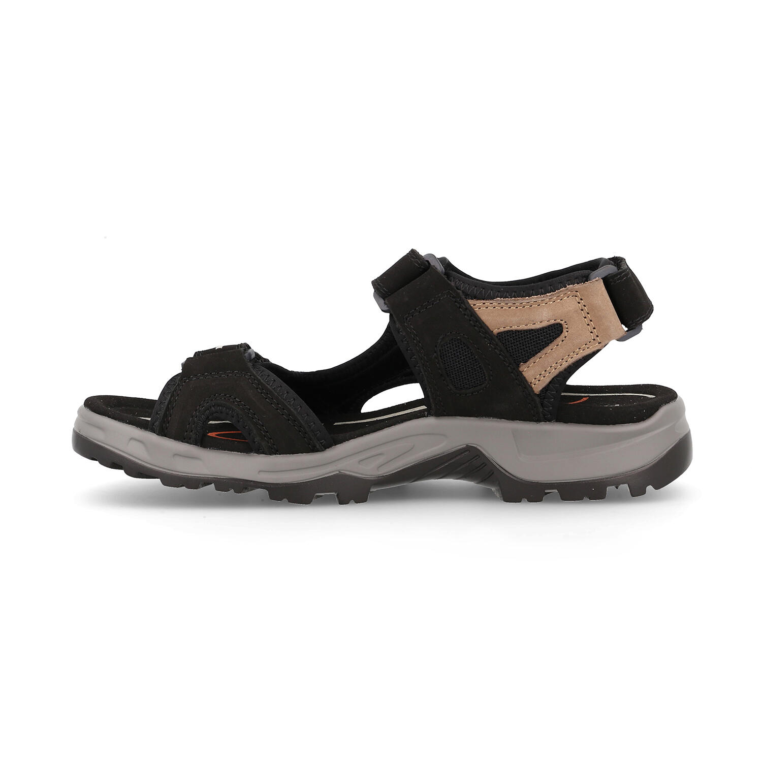 Sandalia Hombre Aral Negro 3/4