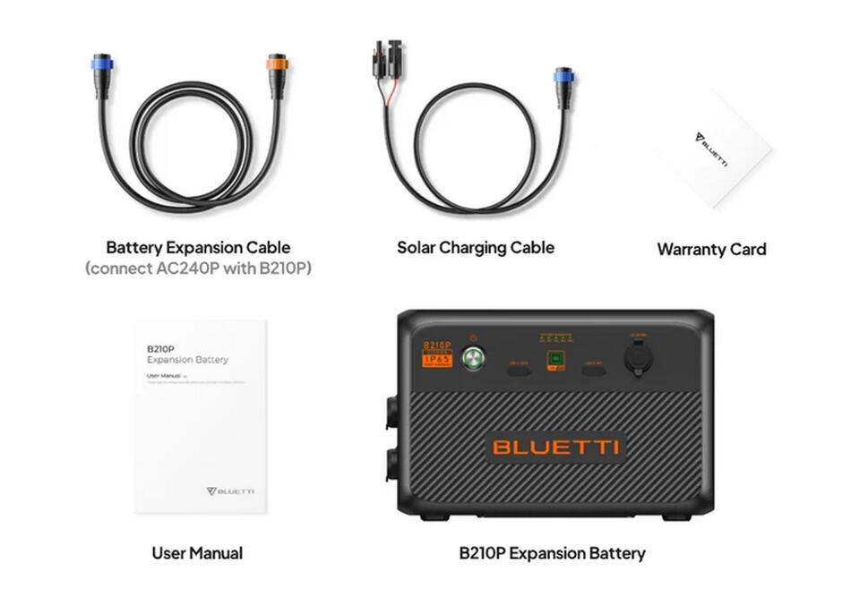 Akumulator BLUETTI B210/P IP65, 2150 Wh, kompatybilny z AC240P/AC200PL