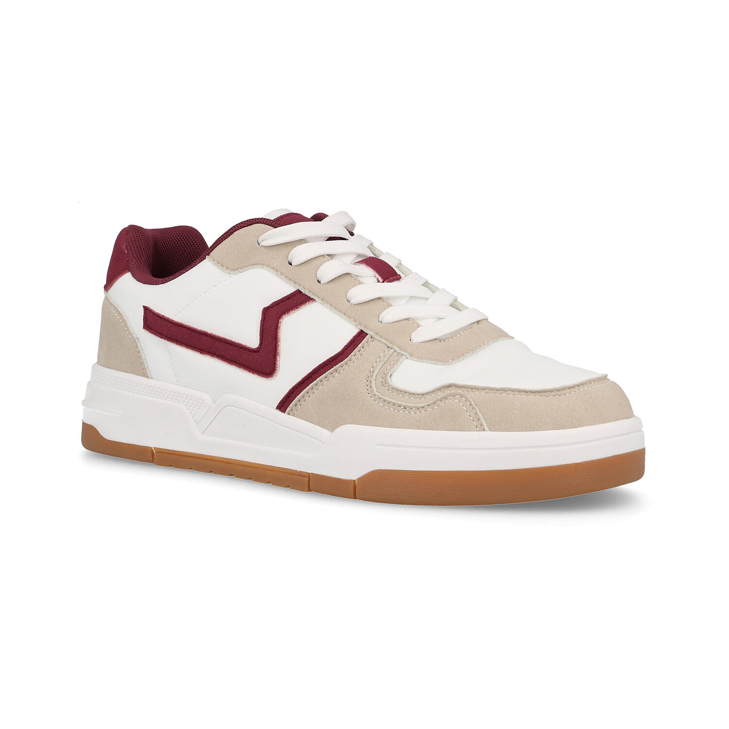 Zapatilla Deporte Hombre Guinate Burdeos 2/4