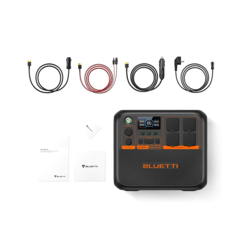Kit stație de alimentare BLUETTI AC200PL cu panou solar 500 W
