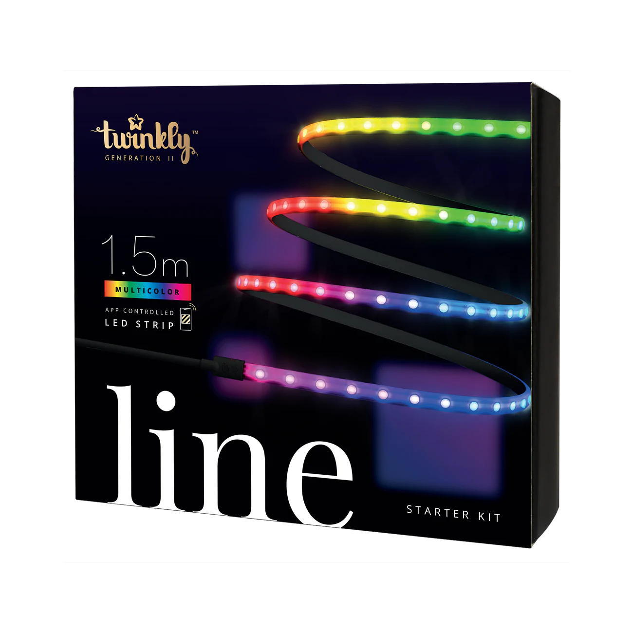 Linhas twinkly line (starter 1.5m - black)