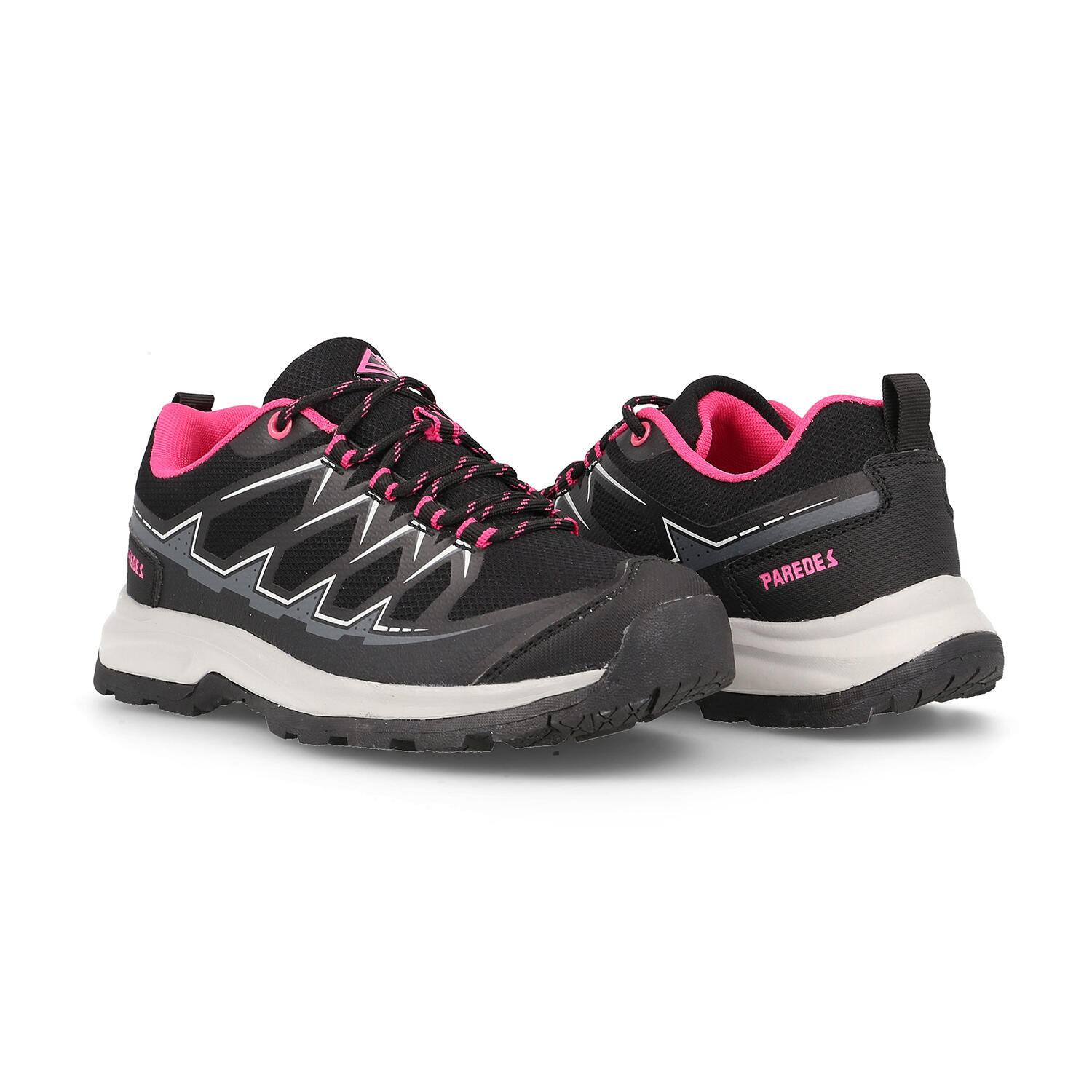 Zapatilla Deporte Mujer Rinlo Negro Rosa 4/4