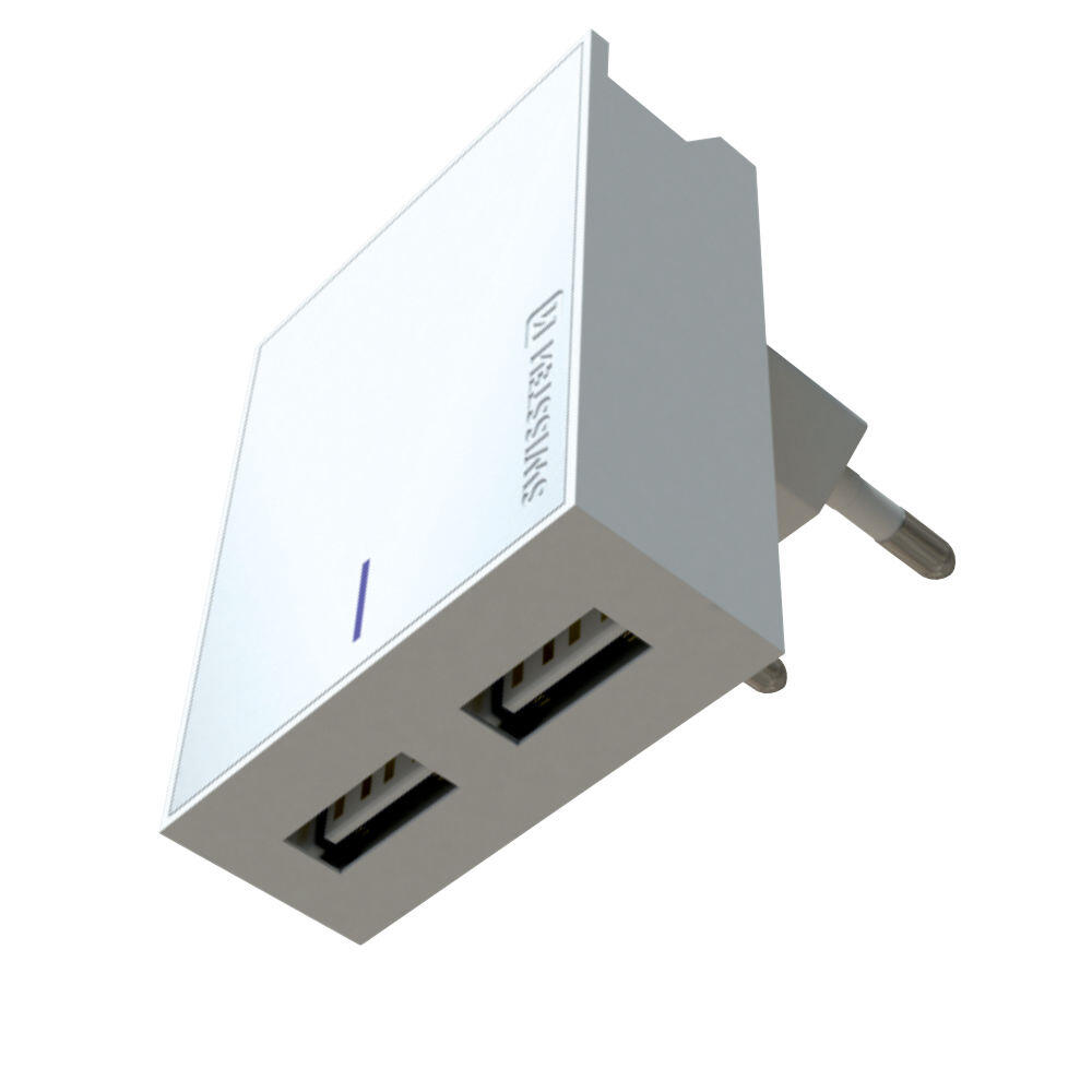 SWISSTEN Carregador Swissten Travel Charger Smart IC 3A 2xUSB branco