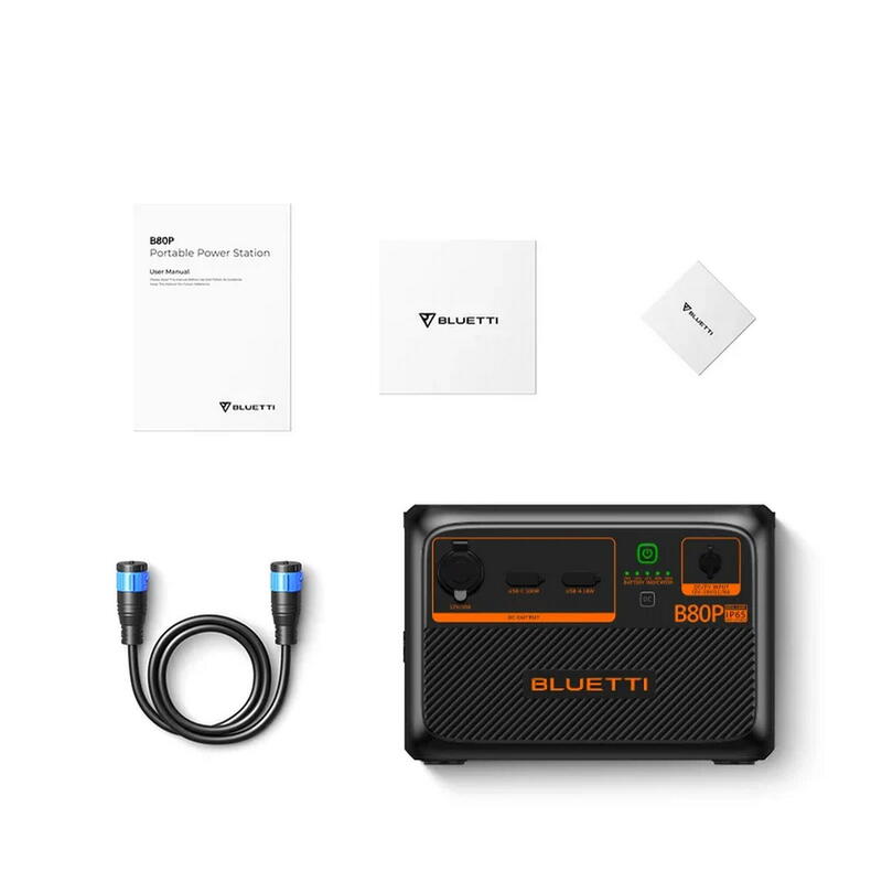 Batterie d'Extension BLUETTI B80/P IP65, 806Wh, Compatible avec AC60P/AC60P
