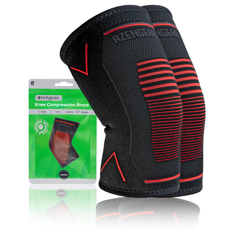 Genouillère Sport de Compression (x2) Genou pour Douleurs Articulaires (S)