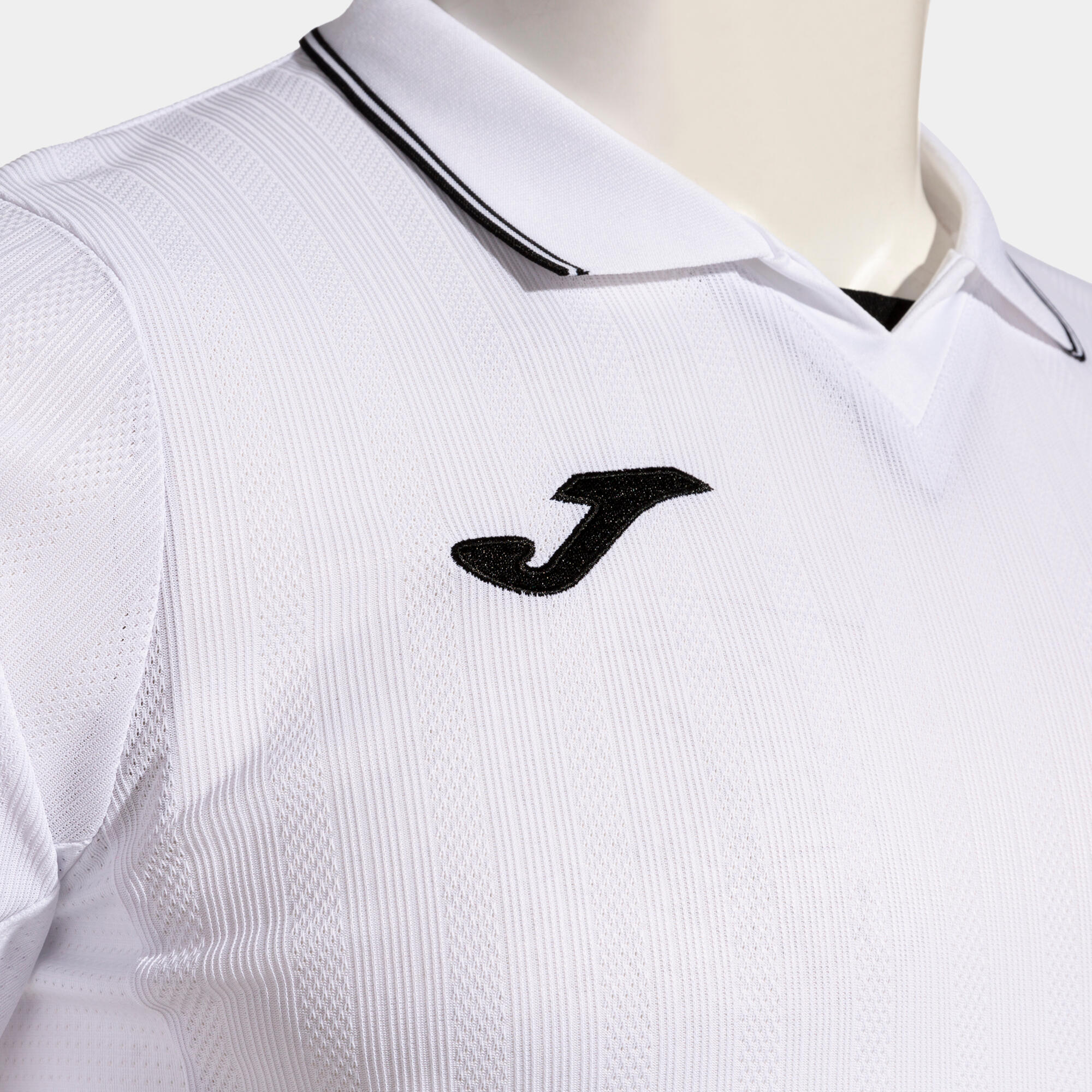 Maillot Manches Courtes Football Homme Joma Fit one Blanc 3/4