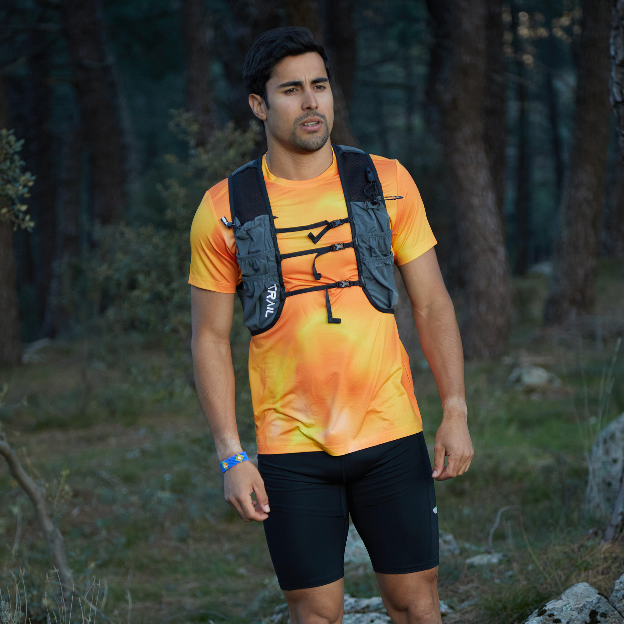 Maillot Manches Courtes Running Homme Joma R-Trail Nature Orange 2/5