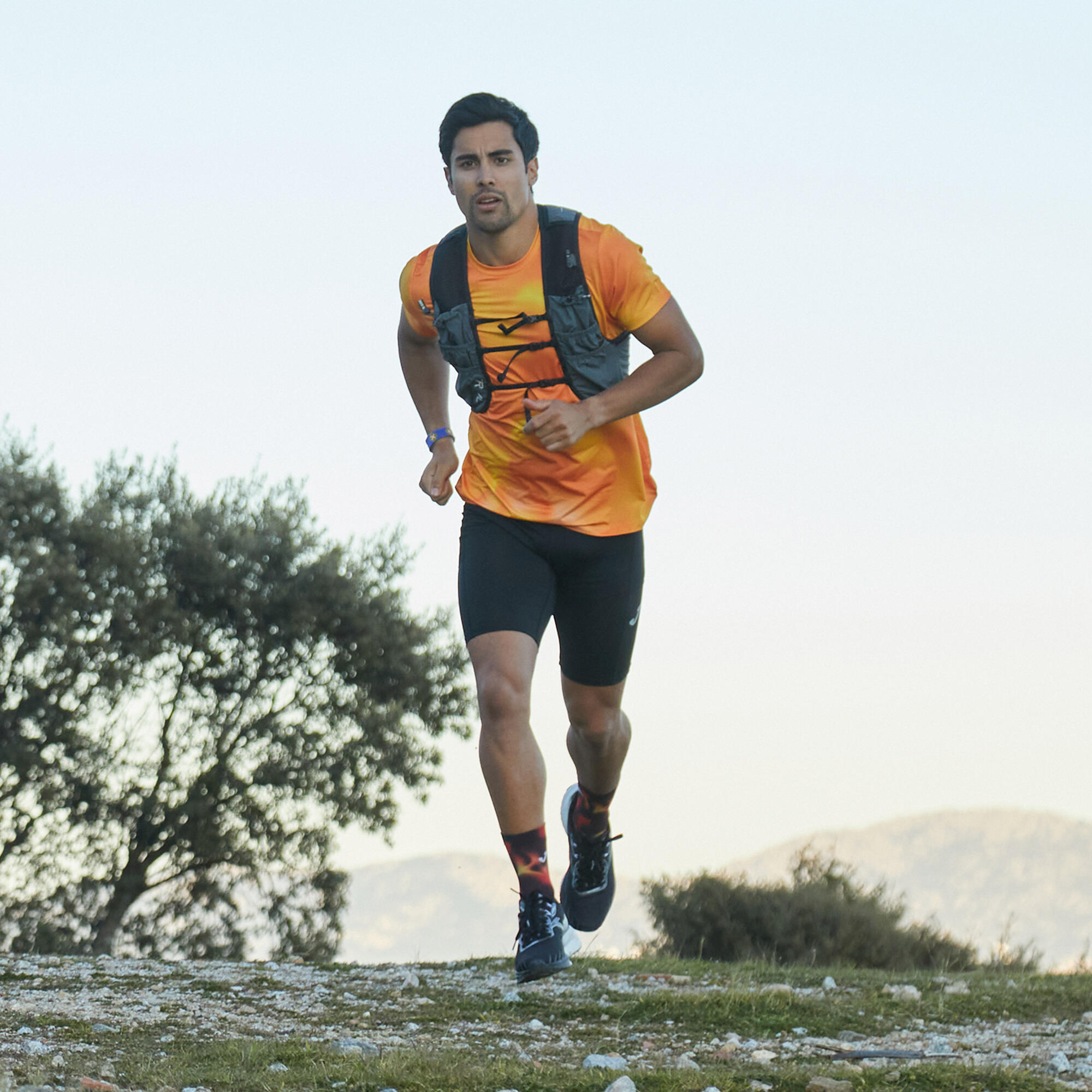 Maillot Manches Courtes Running Homme Joma R-Trail Nature Orange 4/5