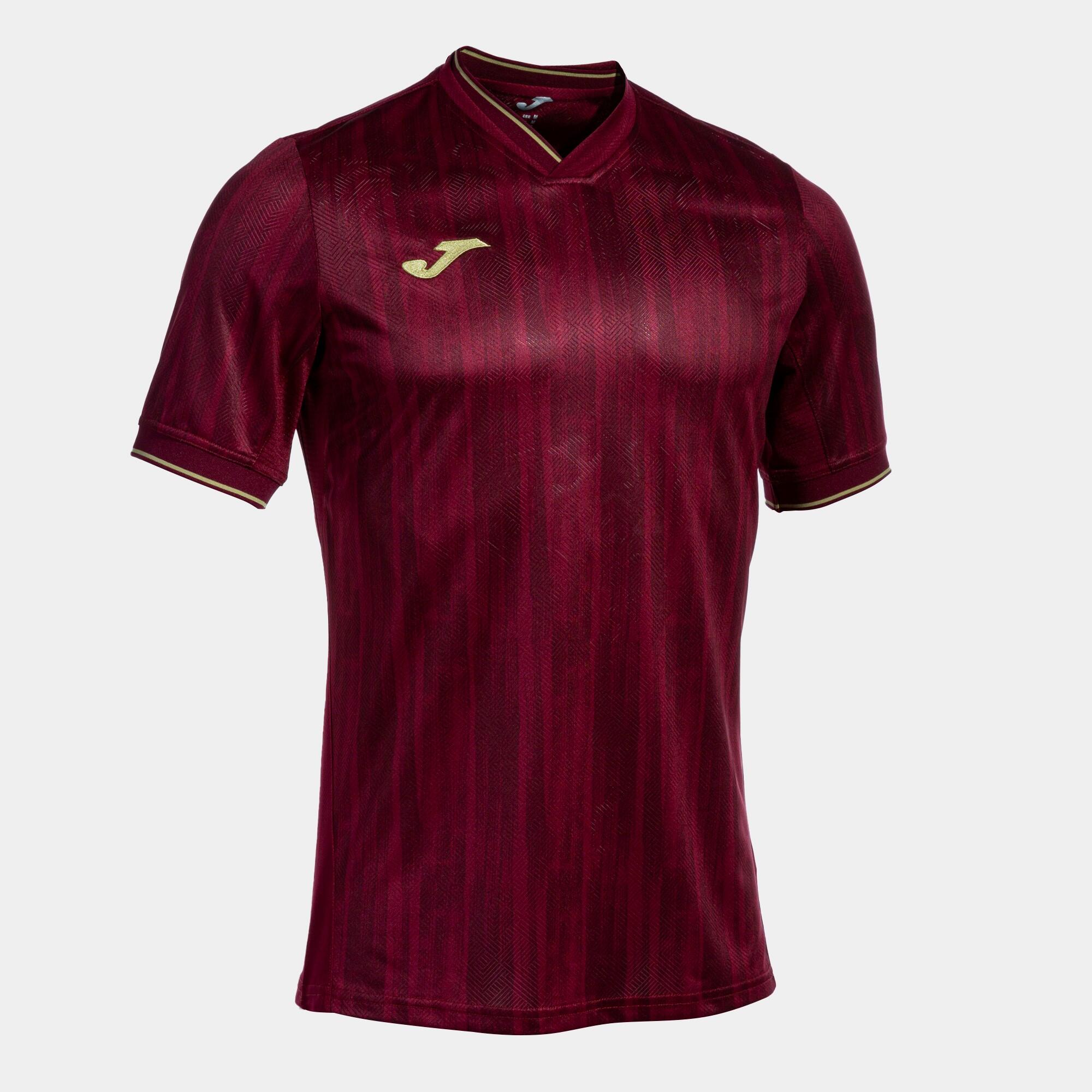 JOMA Camiseta Manga Corta Fútbol Hombre Joma Gold VI Burdeos