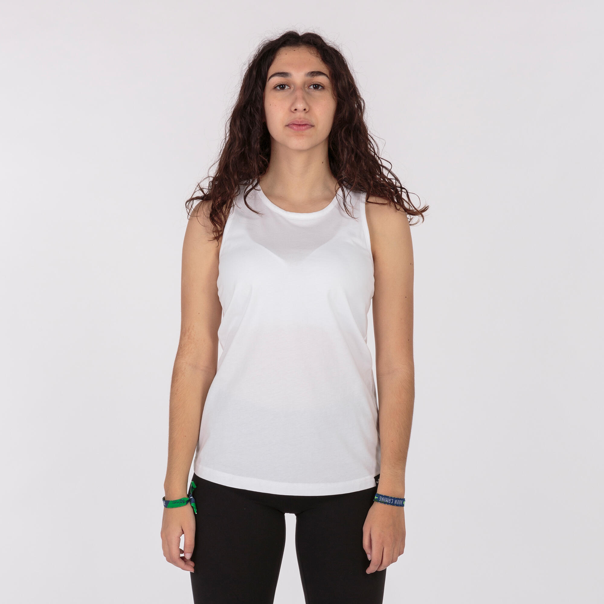 Camiseta Tirantes Fitness Niños Joma Oasis Blanco 2/5