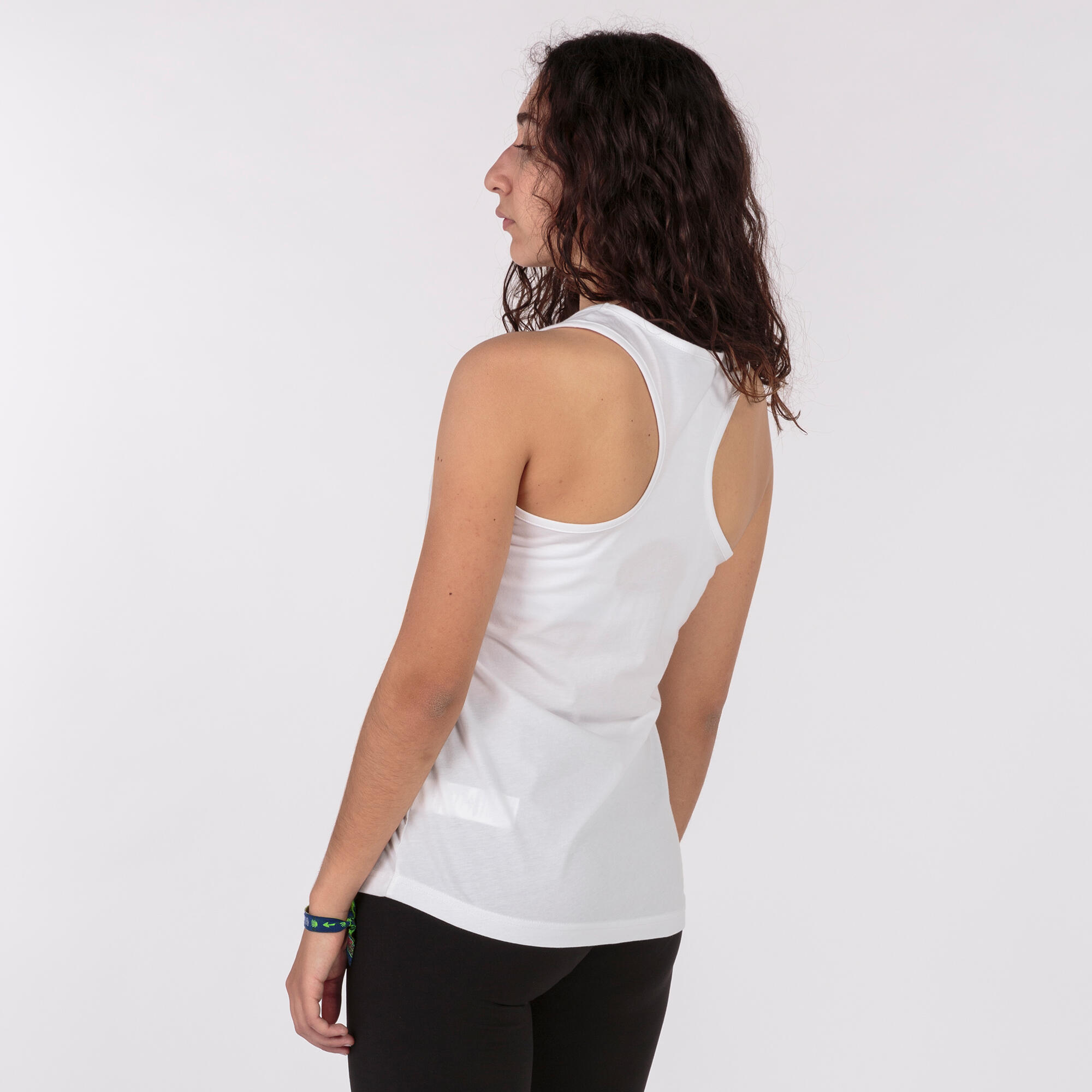 Camiseta Tirantes Fitness Niños Joma Oasis Blanco 3/5