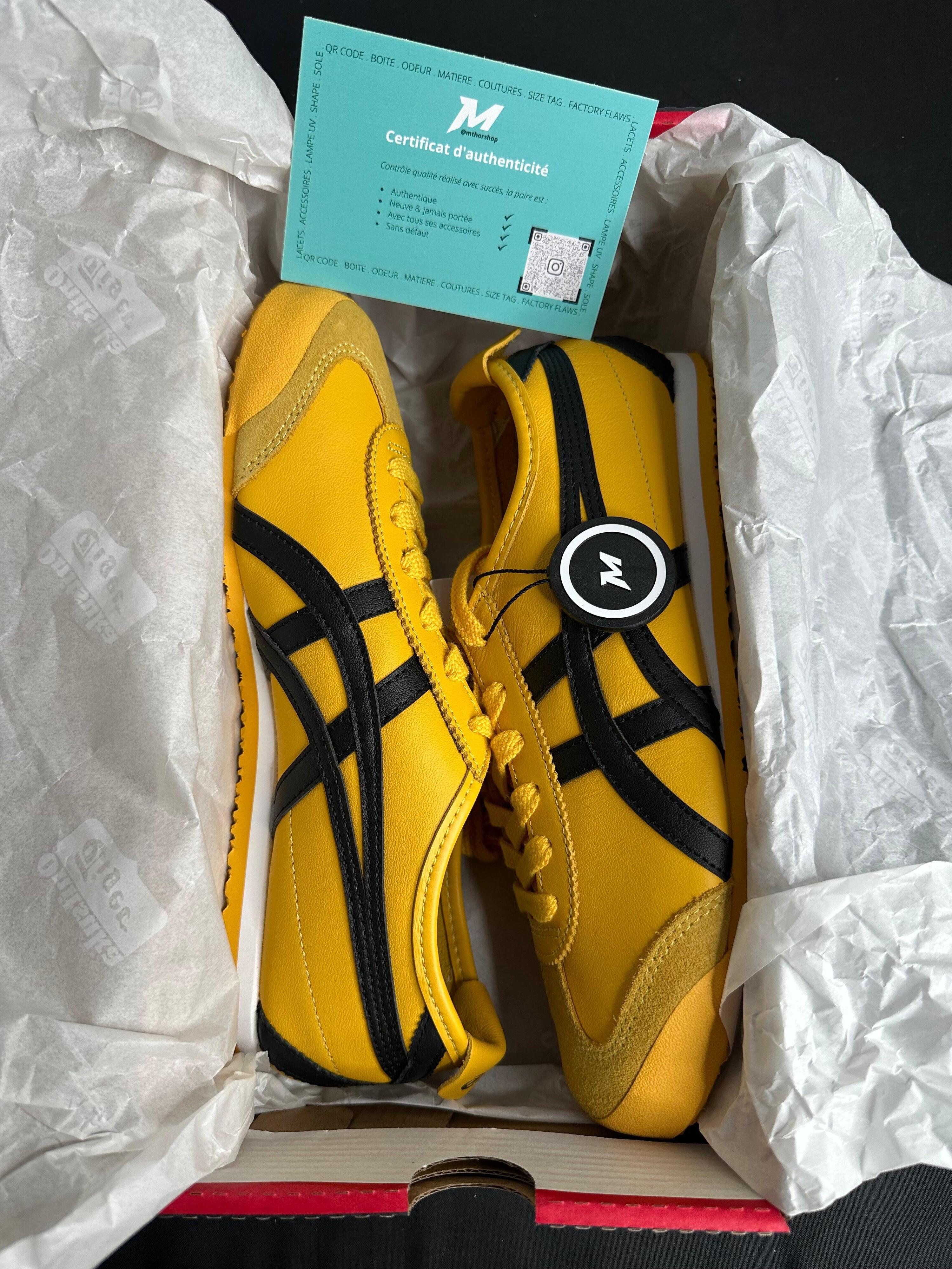 Schoenen - mexico 66 kill bill - leer - geel/zwart 2/4