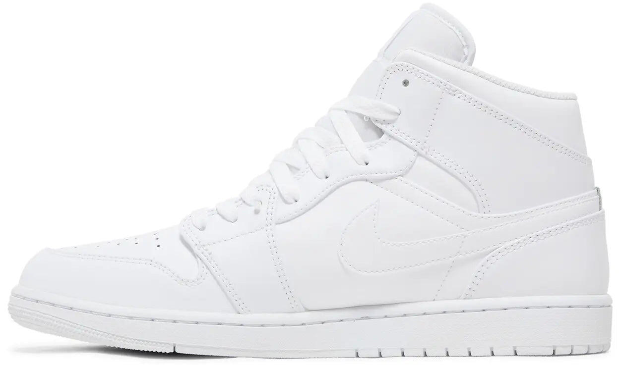 Jordan 1 Mid Triple White (2022) 2/5