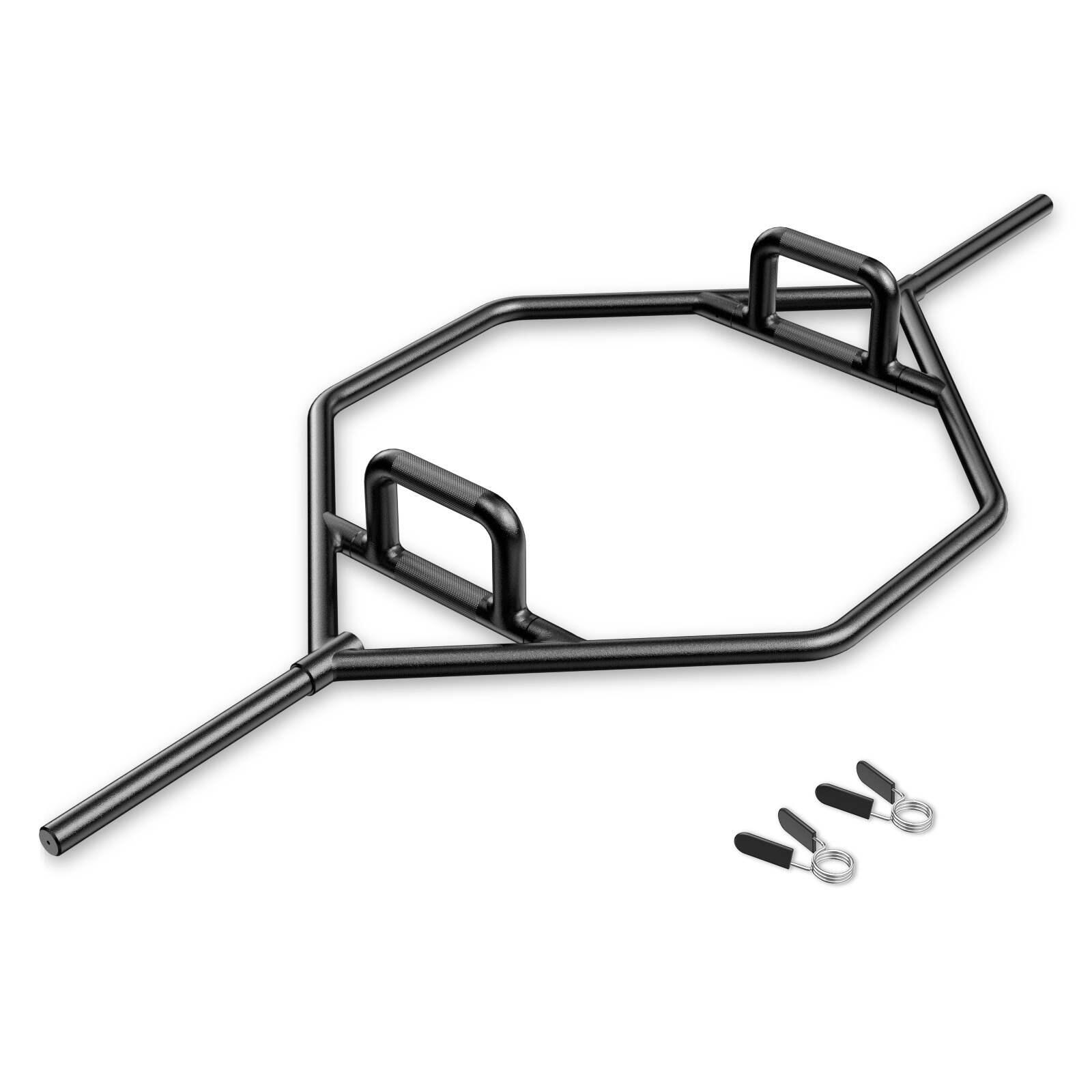 Hex Trap Bar Heavy Duty Trap Bar Strength Training Bar Black - 142x62x13