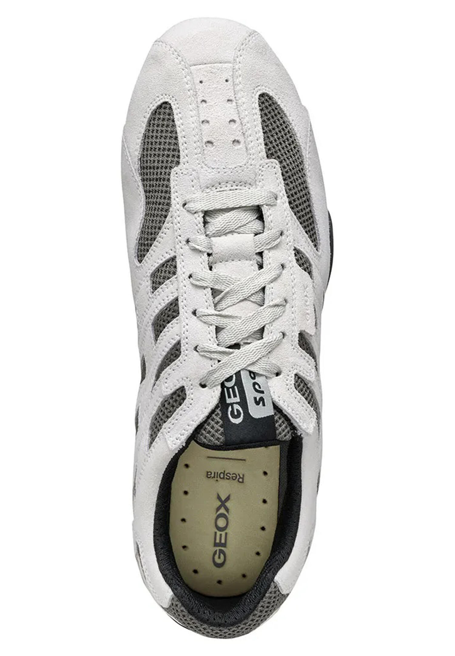 Geox U Snake Original A -  Herren Leder Sneaker U55MNA 02214 C0663 Weiß 4/5
