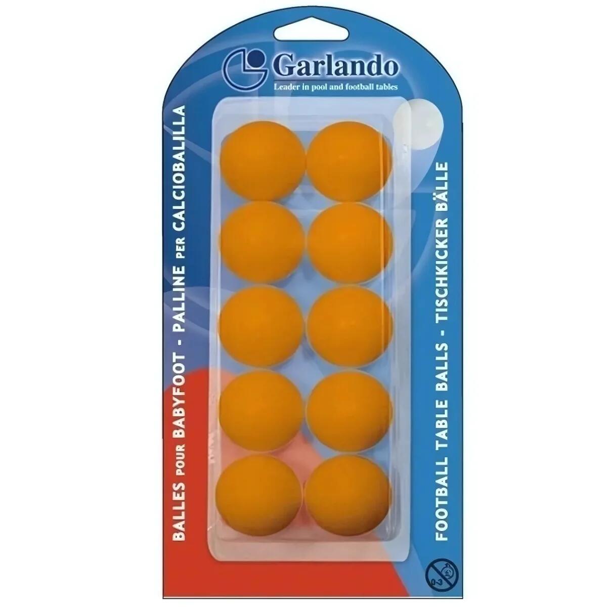 Voetbaltafel Balletjes - Oranje - 10 stuks 1/2