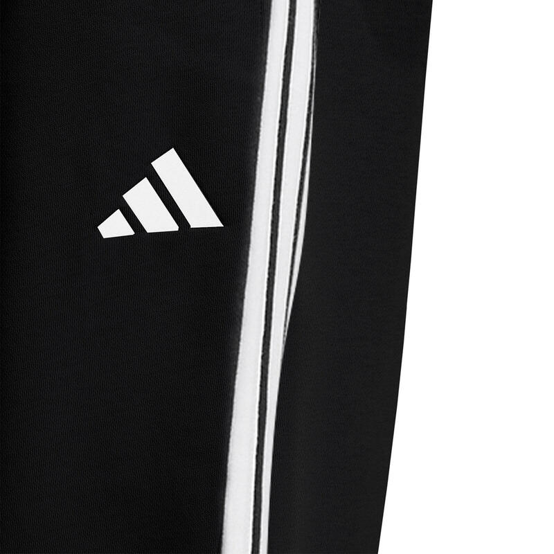 Pantaloni Essentials din material flaușat, cu manșete și 3 dungi