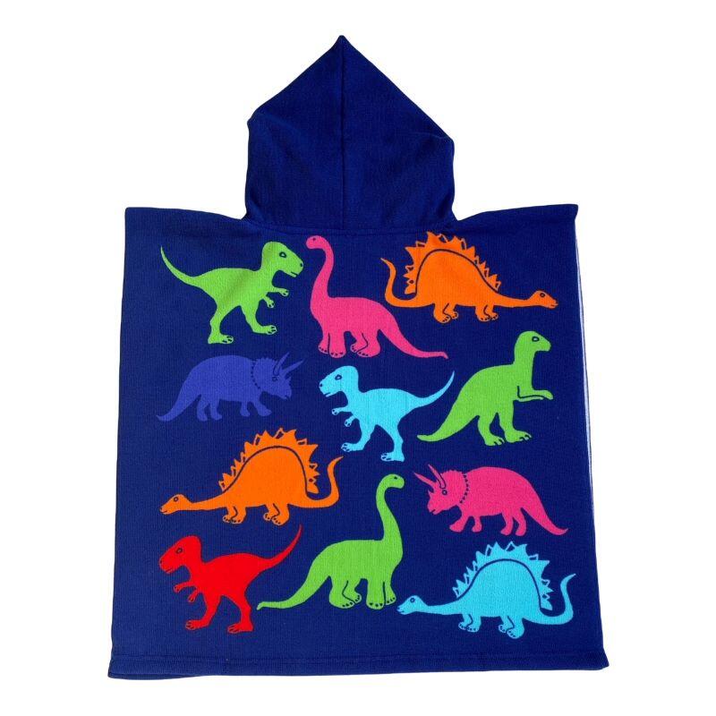 Poncho de baño de microfibra - Dino - 60 x 60 cm - 220 g/m² 2/2