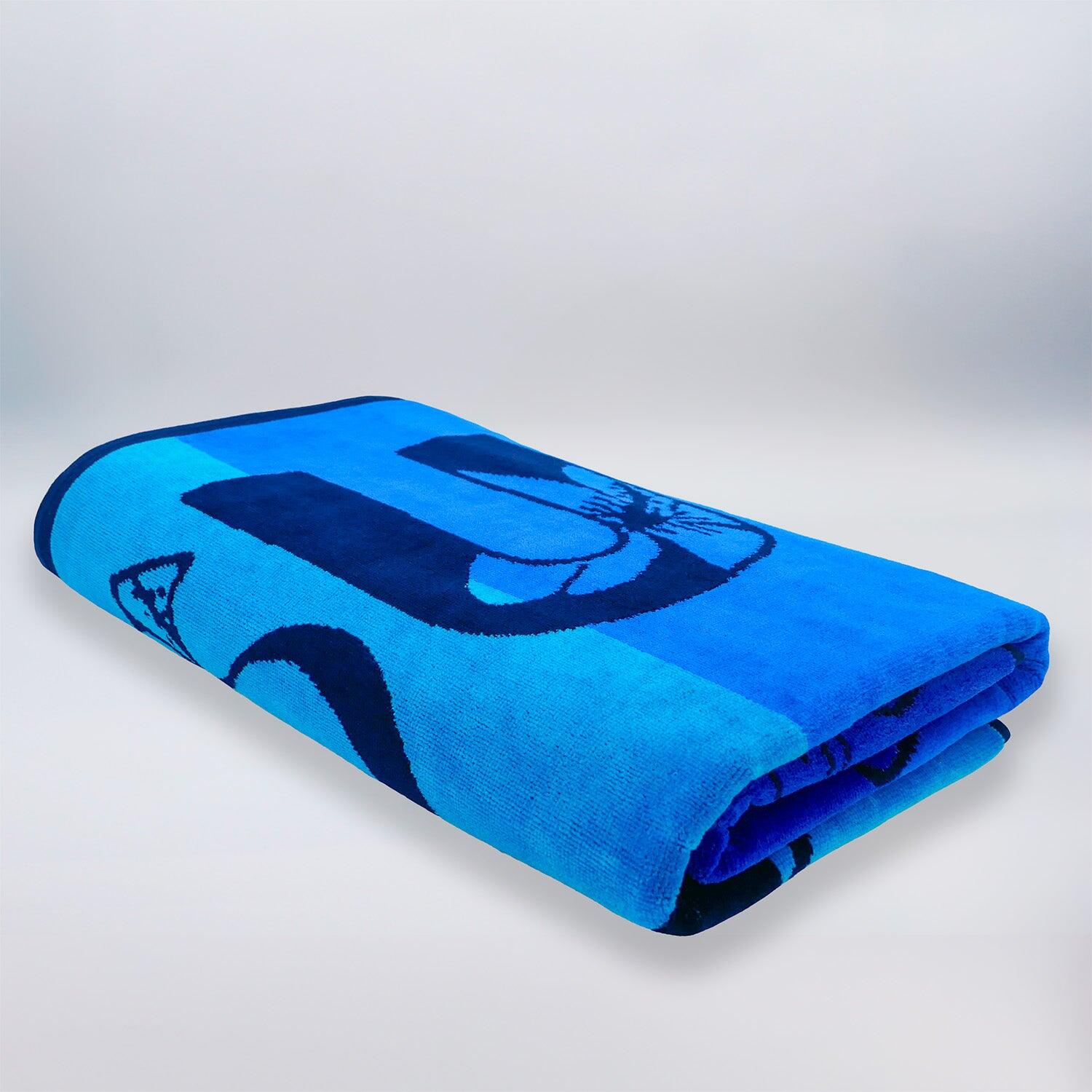 Serviette de plage éponge velours Jacquard - Pyrgos - 95x175cm - 440g/m² 3/4