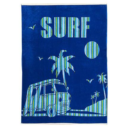 Serviette de plage XL éponge velours Jacquard - Nyaralas - 140x180cm - 400g/m²