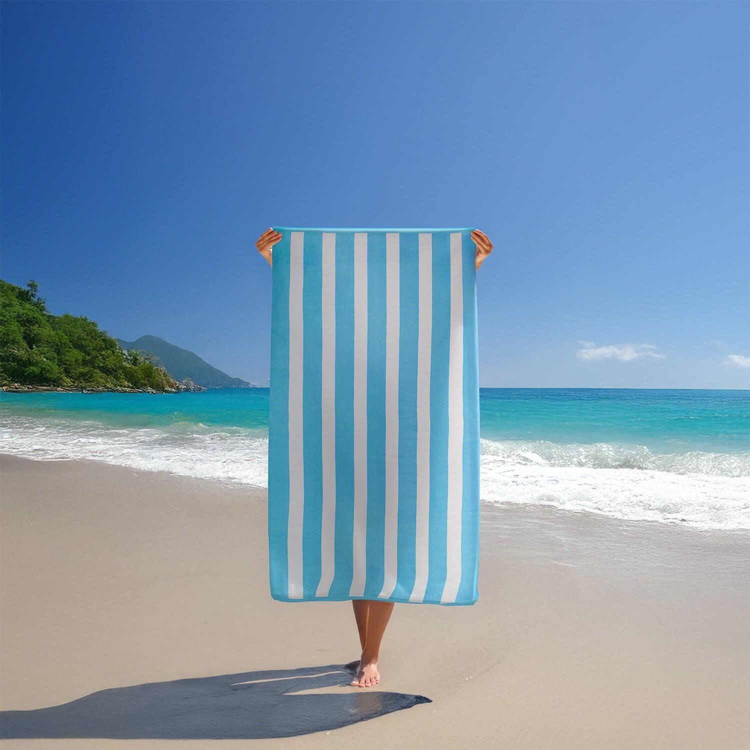 Toalla de playa - Bahia Bleu Turquoise - 100x175cm - 470g/m² 2/4