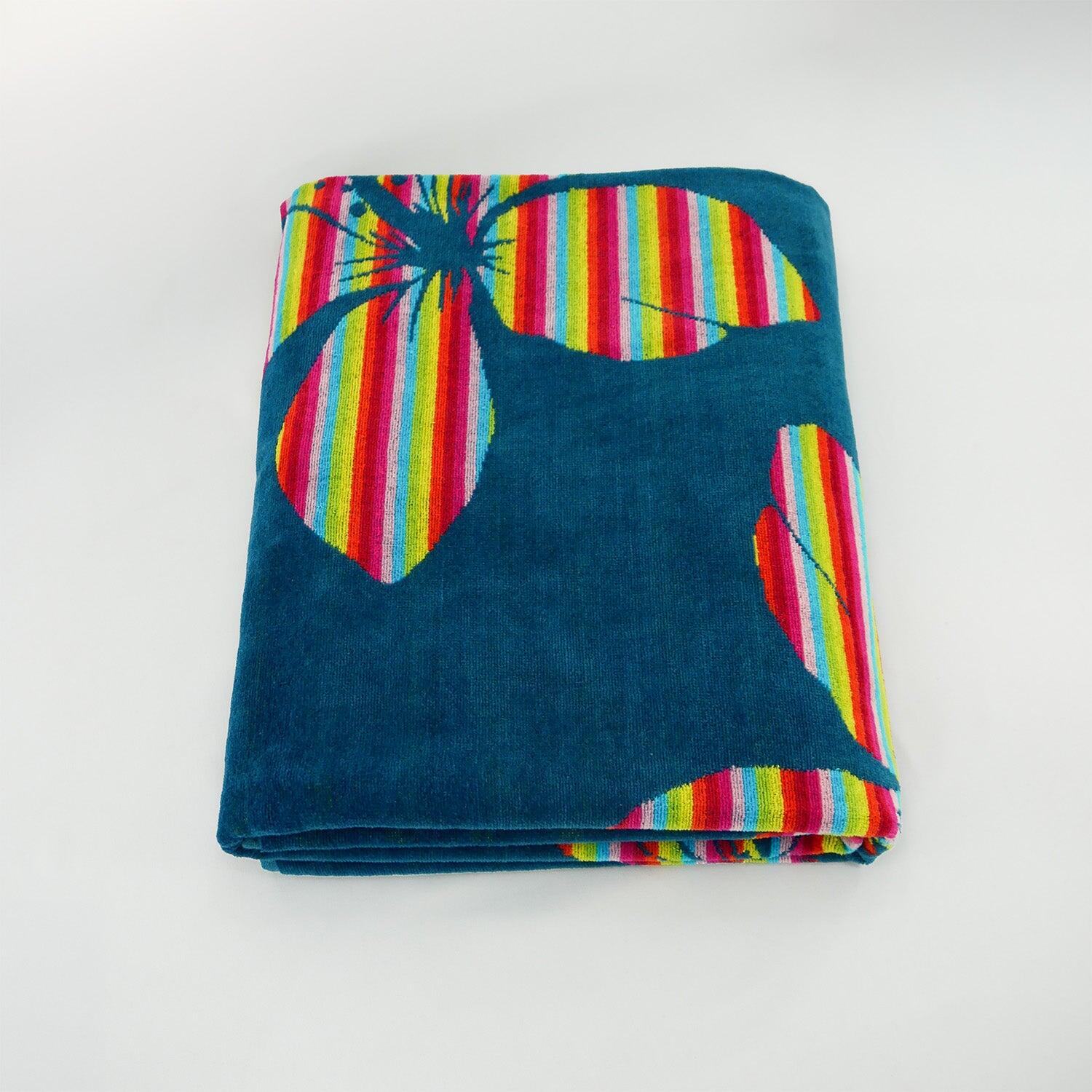Serviette de plage XL éponge velours Jacquard - Yakama - 140x180cm - 400g/m² 3/3
