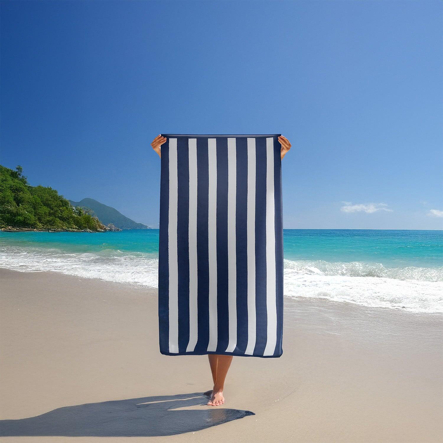 Toalla de playa - Bahia Bleu Marine - 100x175cm - 470g/m² 2/4