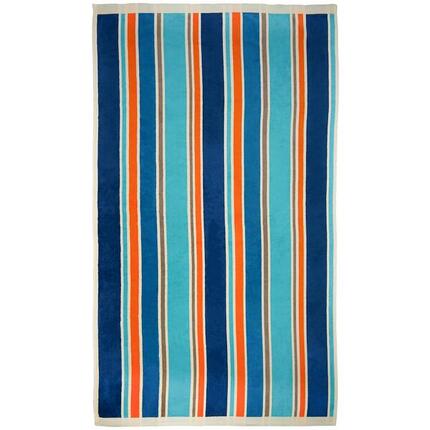 Serviette de plage éponge velours Jacquard - Zamora - 100x175cm - 470g/m²