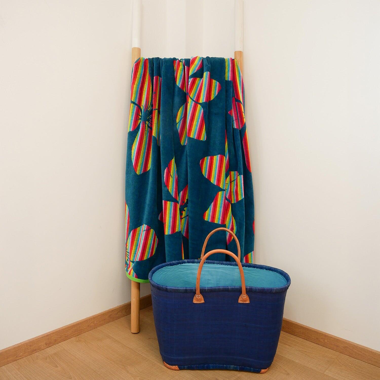 Serviette de plage XL éponge velours Jacquard - Yakama - 140x180cm - 400g/m² 2/3