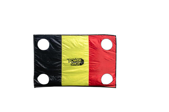 But en acier 3x2m avec mur de tir Belge