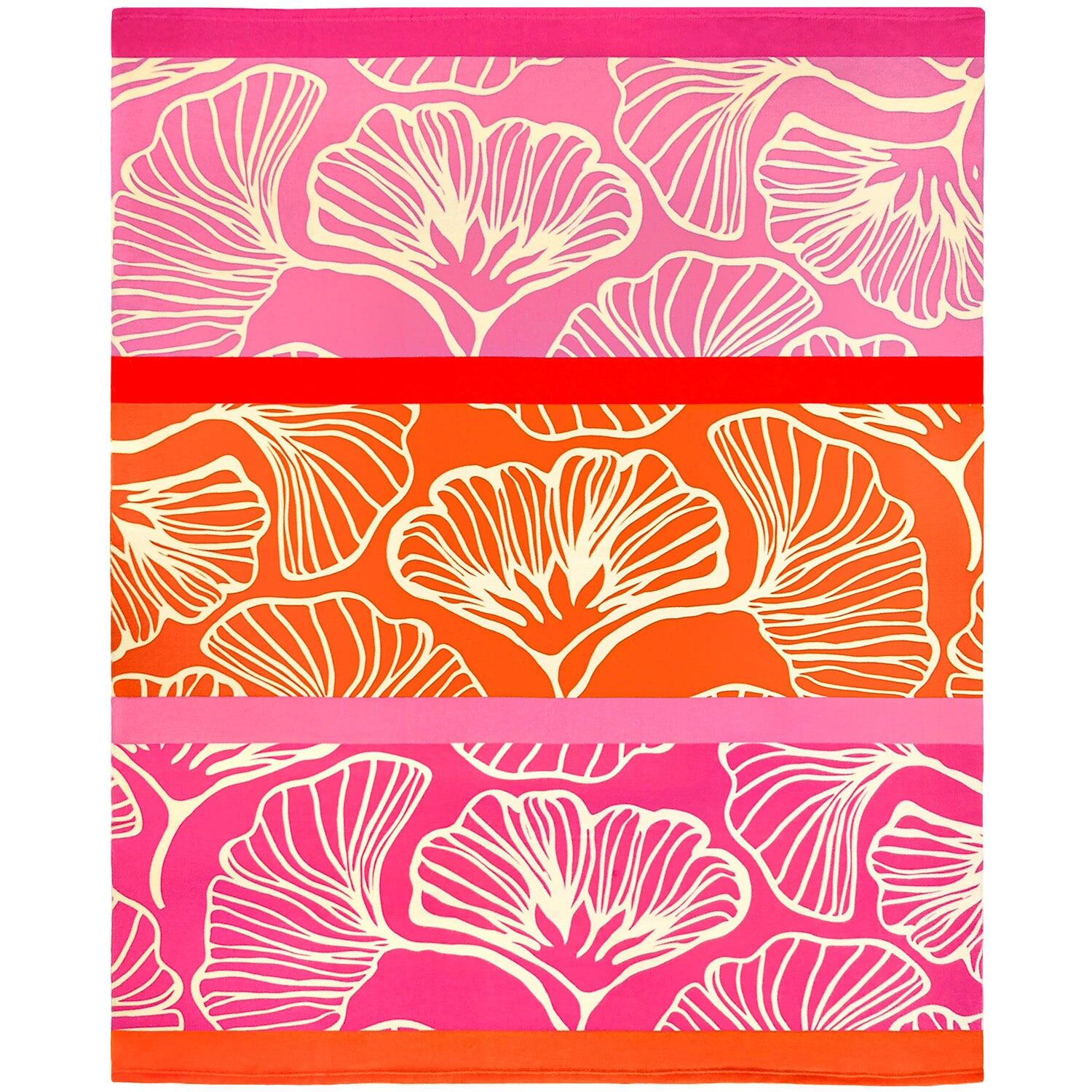 LE COMPTOIR DE LA PLAGE Strandlaken XL Microvezel Roze 140x170 220g/m² - Jinoka