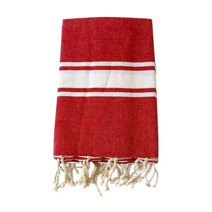 Fouta plate traditionnelle - Kozo Vert Emeraude - 100x200cm - 190g/m²