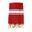 Fouta plate traditionnelle Rouge 100x200 190g/m² - Kozo Rouge