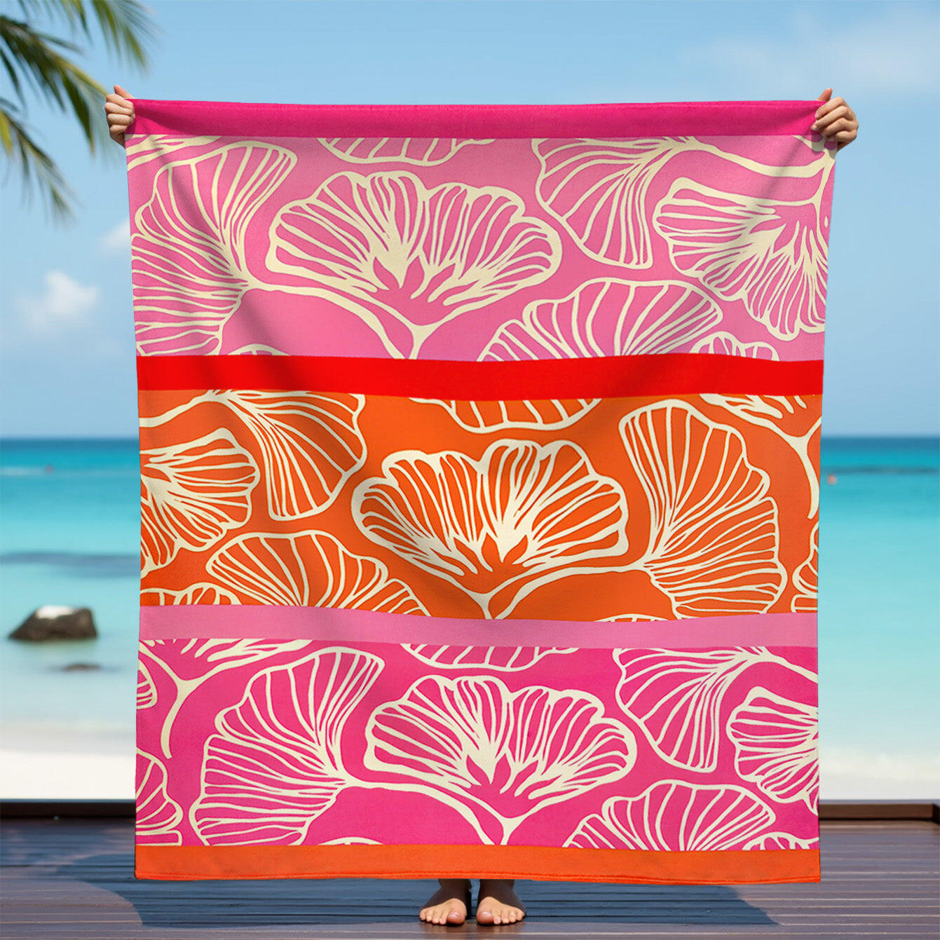 Serviette de plage XL microfibre - Jinoka - 140x170cm - 220g/m² 2/4