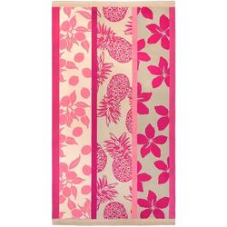 Serviette de plage microfibre Rose 90x170 220g/m² - Tropea