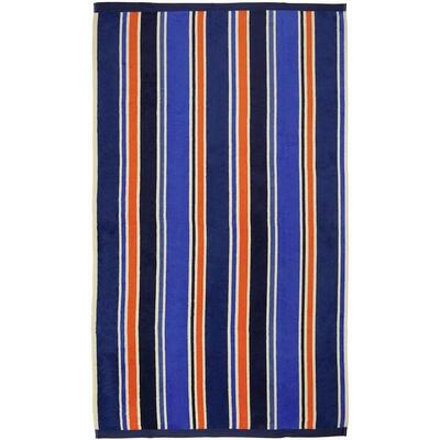 Telo Mare Spugna Velluto Jacquard Blu 100x175 470g/m² - Kapados