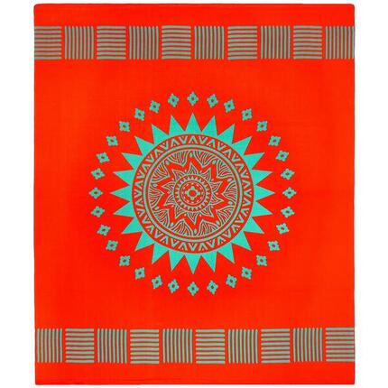 Serviette de plage XL microfibre Orange 140x170 220g/m² - Solari