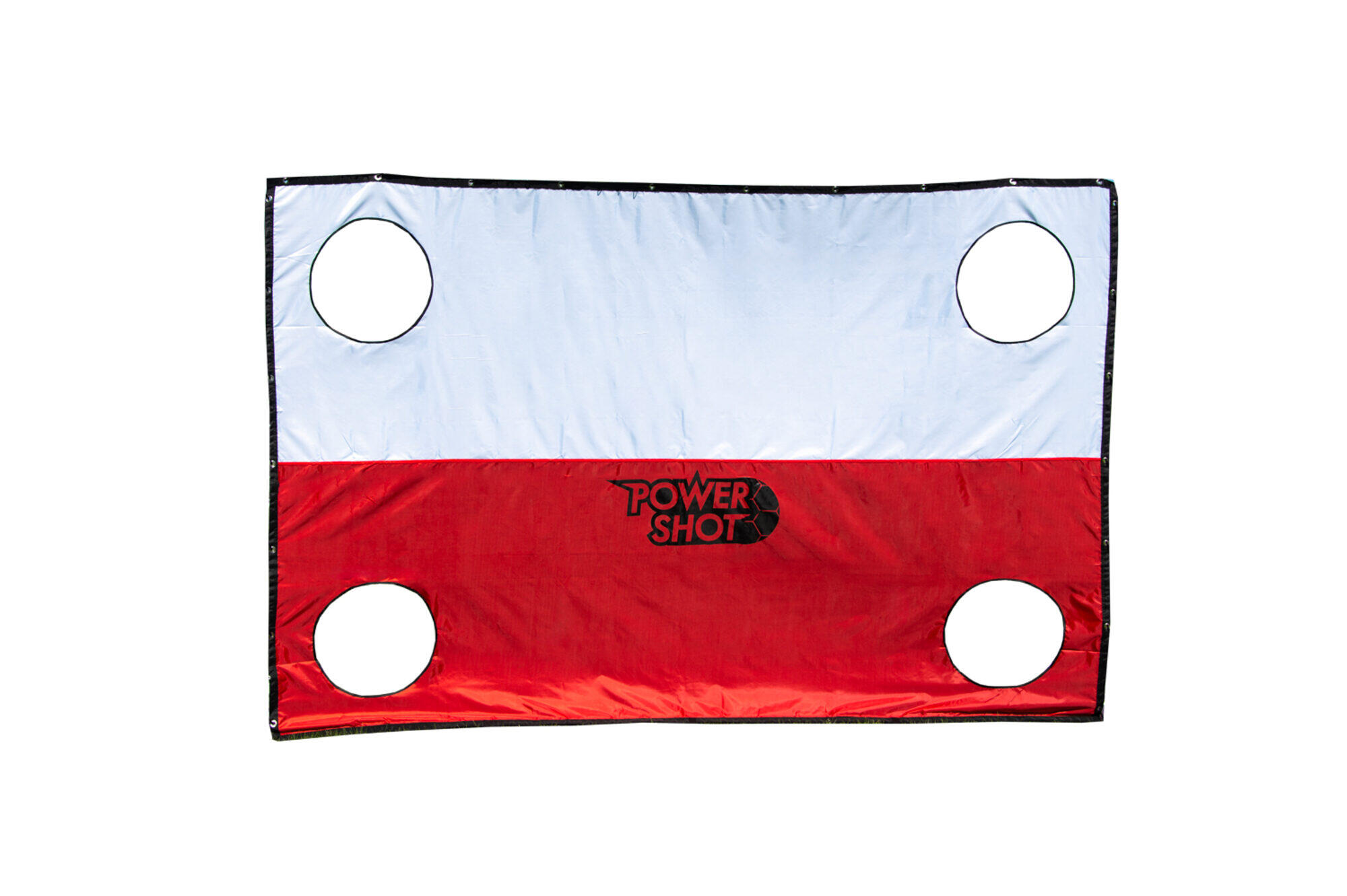 POWER SHOT 3x2 m Steel Football Goal in Grey with Shooting Wall and Net