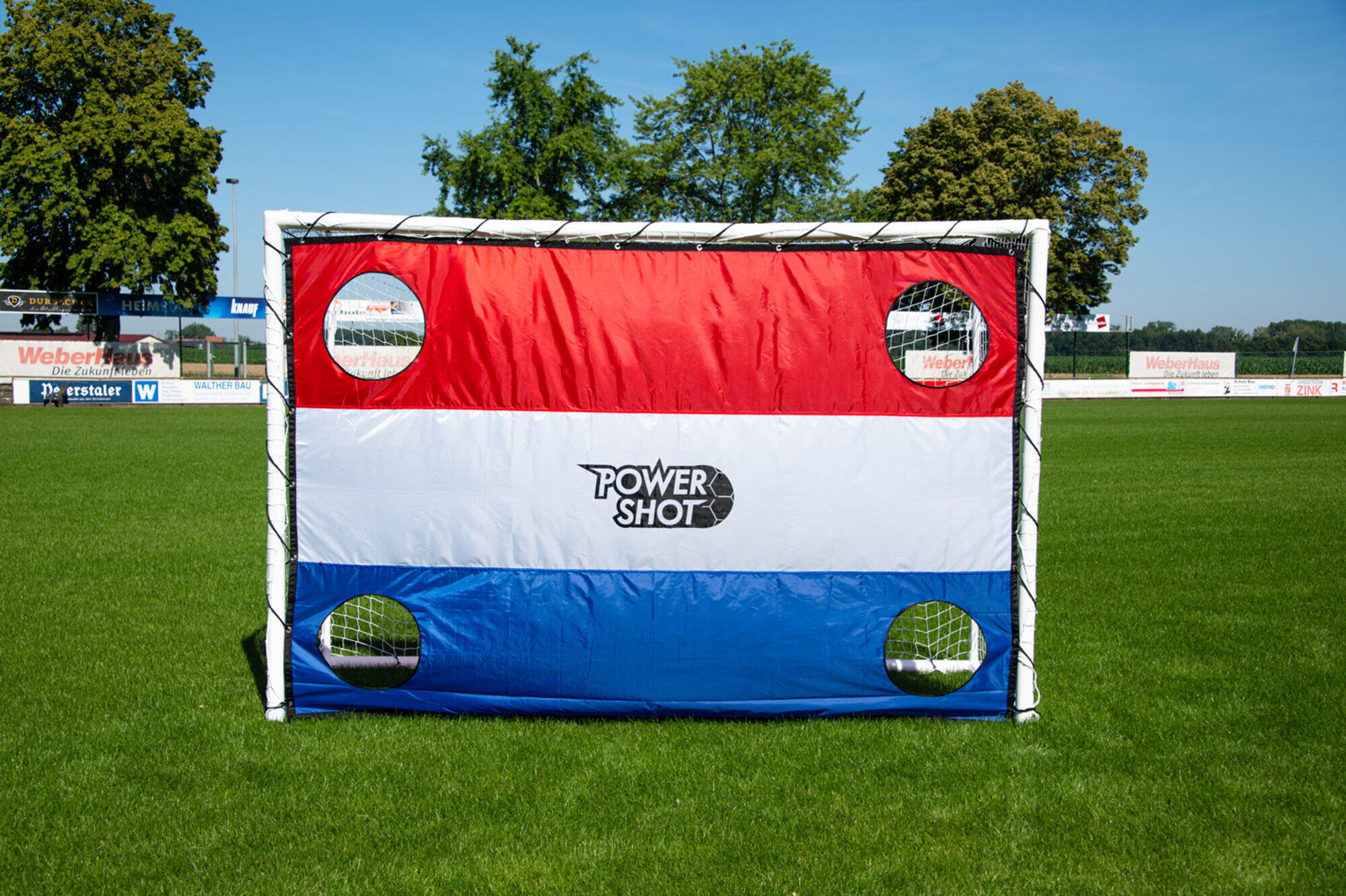Porta da calcio STADIUM 3 x 2 m + parete di tiro olandese 3/7