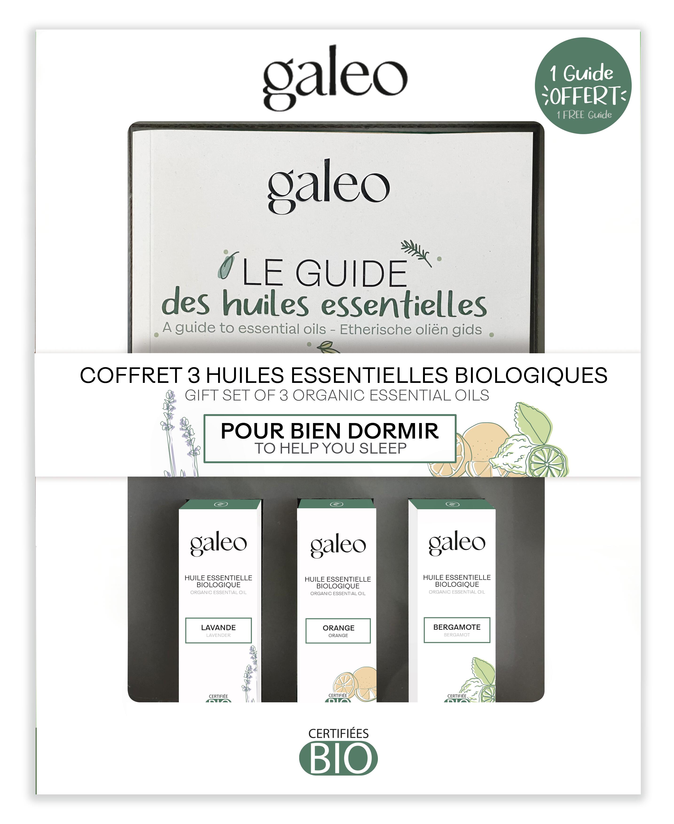 COFFRET 3 HUILES ESSENTIELLES BIOLOGIQUES "POUR BIEN DORMIR" + GUIDE 1/1