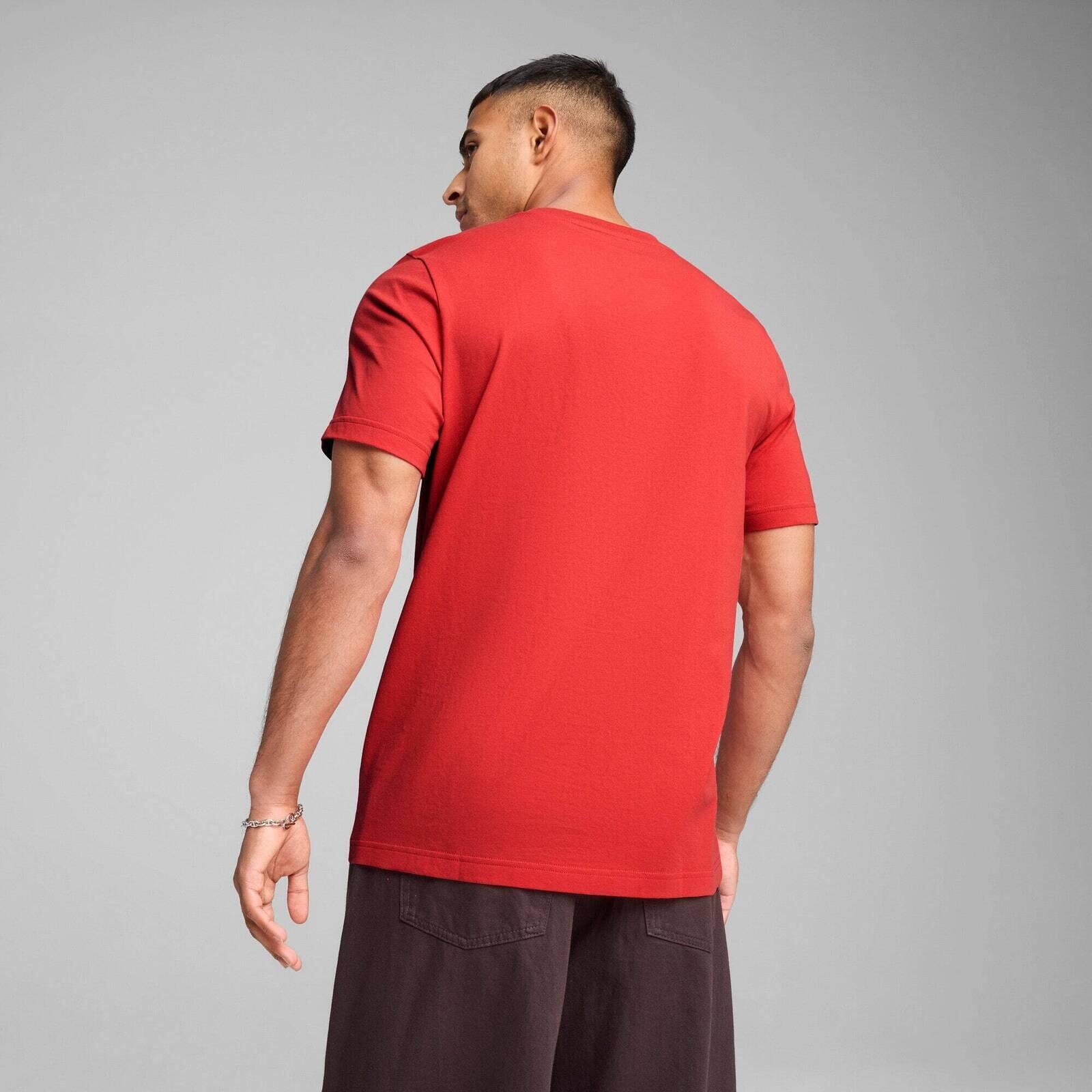 Maglietta Puma United Tee, Rosso, Uomini 2/5