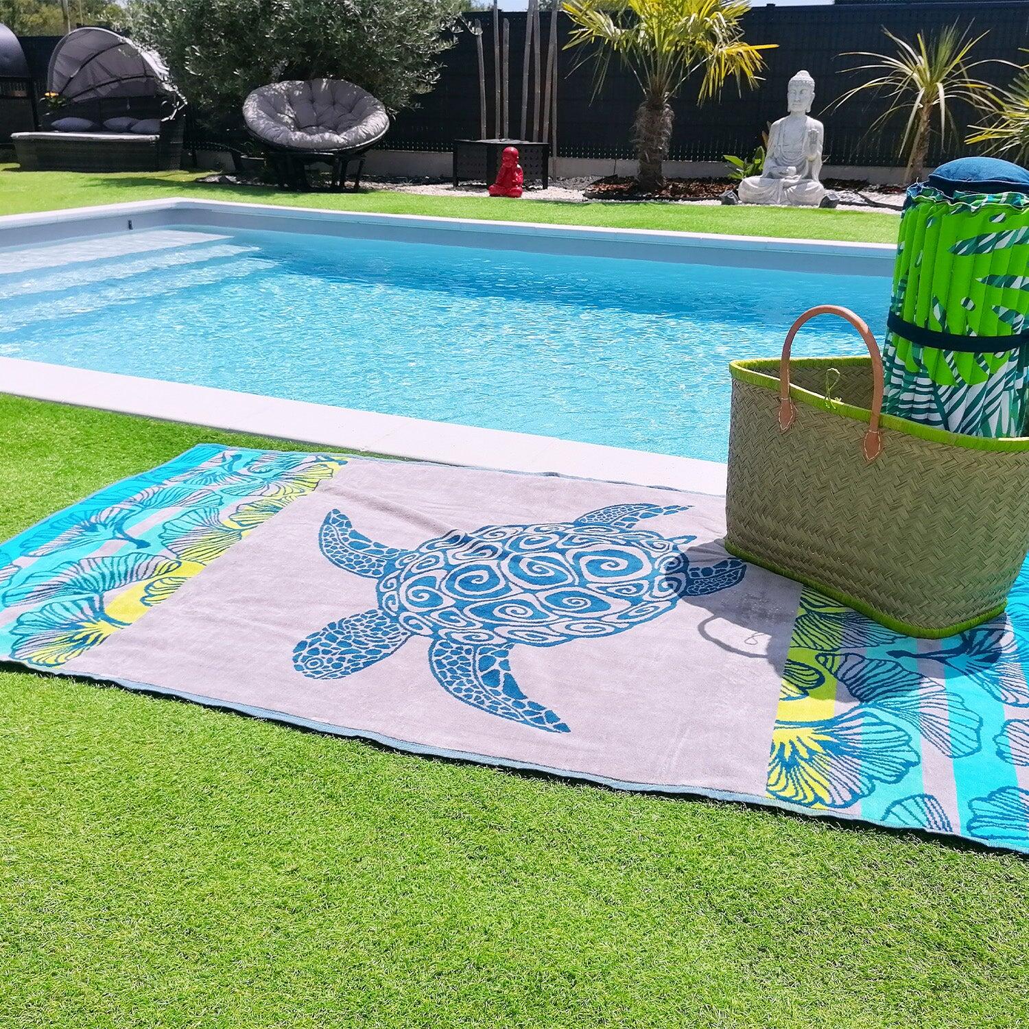 Telo mare in spugna velour Jacquard - Playamar - 100x175 cm - 470 g/m² 4/4