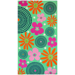 Serviette de plage microfibre Vert 90x170 220g/m² - Piodao