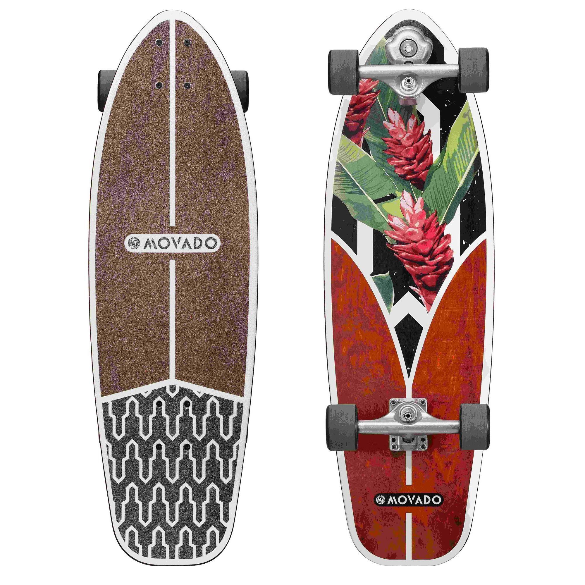 Bikestar - Longboard Skateboard 65 Mm Vintage Cruiser - Longboard Skate - Marron - No Size - Decathlon