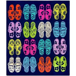 Serviette de plage XL microfibre Multicolore 140x170 220g/m² - Fiuzzi